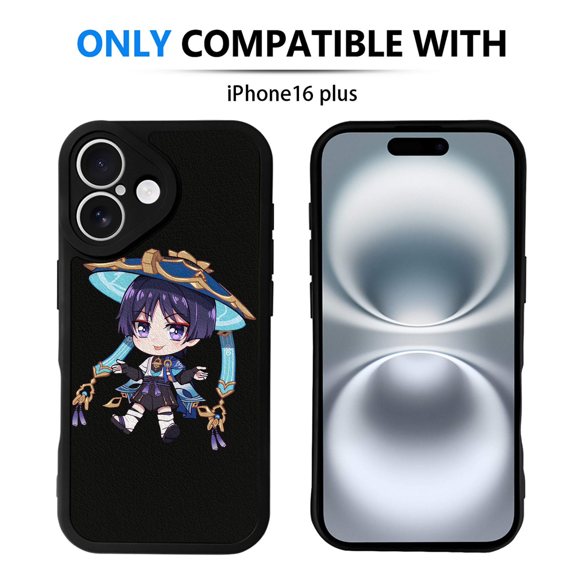 げんし神 さんペい genshin Sanpei 【iPhone 16シリーズ対応】シリコンスマホケース（レザー調） 材質：シリコン